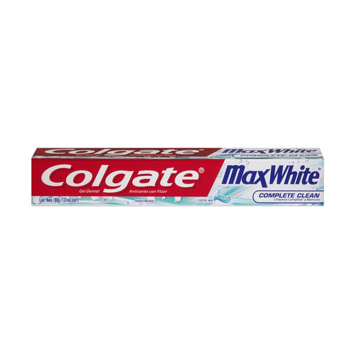 Imagen 1 de 3 de Pasta dental Colgate Max White Crystal Mint en crema 180 g