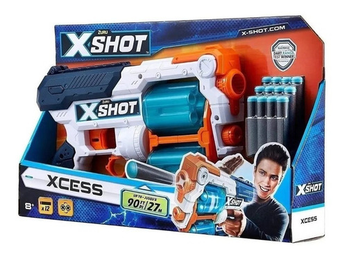 Pistola X-shot Zuru Xcess Tk-12 En Casa Valente