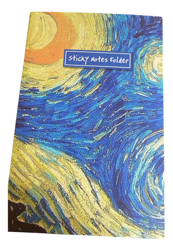 Stick Notes Folder Van Gogh Azul Acero