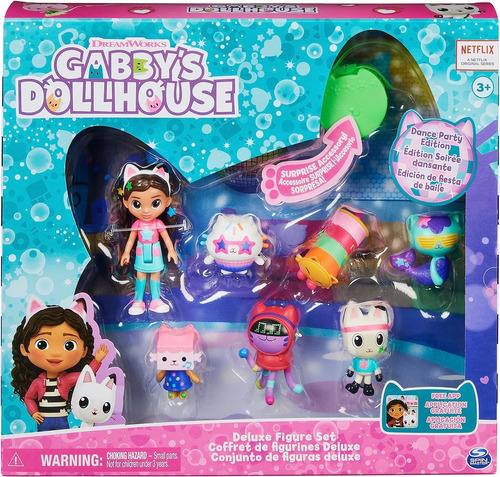 Conjunto De Figura Gabby's Dollhouse Edición Fiesta De Baile
