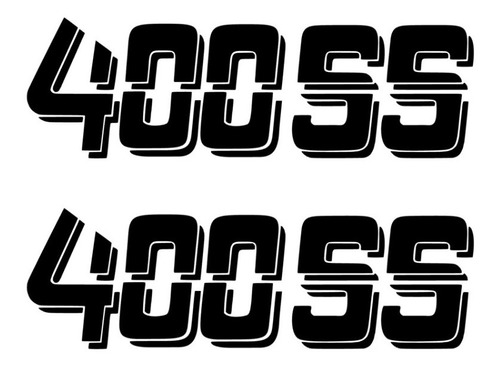 2 Stickers 400ss Para Los Costados De Pickup Chevrolet 