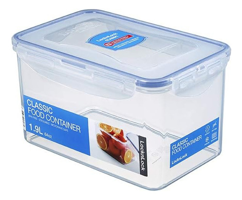 Cerradura Y Cerradura - Recipiente Rectangular Hermético Par