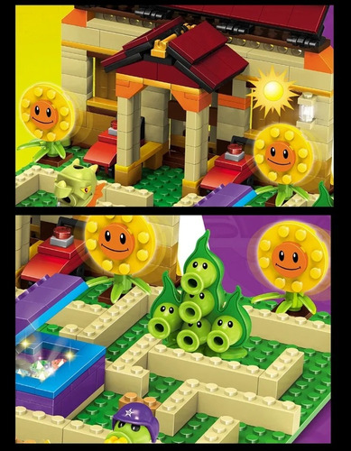 Plantas Vs Zombies Bloques Construcción Armables Batalla