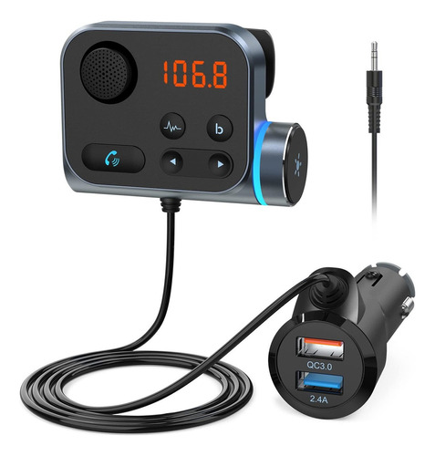 Trans R Fm Bluetooth Coche  Adaptador Bluetooth Coche C...