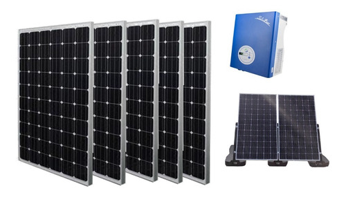 Kit Solar On Grid Ahorro 220 Kwh/mes C/soportes Para Paneles
