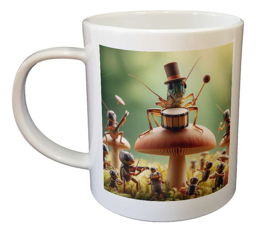 Taza Plastico Orquesta Sinfonica De Grillos Musicos C4
