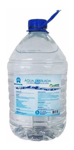 Água Destilada 5 Litros (2 Unds) - Asfer