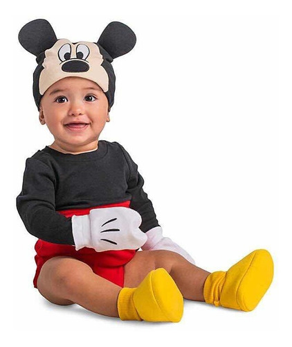 Disfraz Pañalero Mickey Mouse Bebé Original De Disney Store