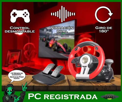 GEARS // VOLANTE CON PEDALERA PARA PC Y CONSOLAS