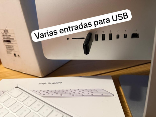 Apple Imac 21.5 + Caja Original Core I5 / 8gb / 1tb Imp Plateado (Usado)