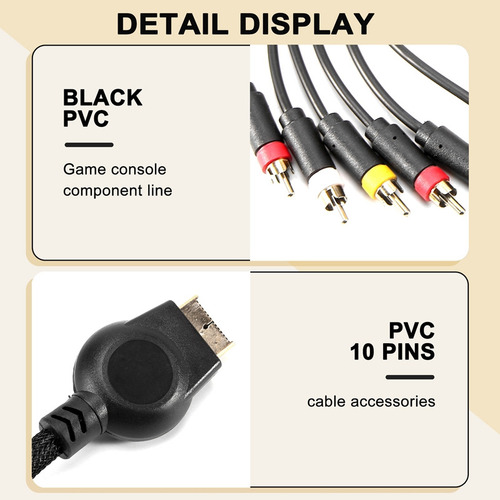 . Adequado Para Cabo Ps2/component De 1,8 M Adequado Para