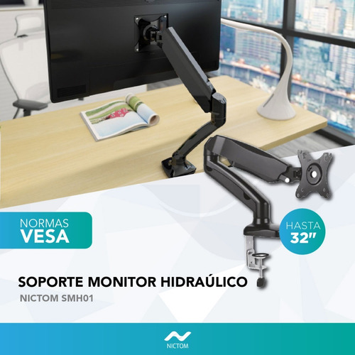 Soporte De Mesa Para Tv/monitor Nictom Smh01 32 Pulgadas