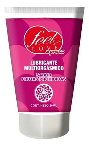 Lubricante Gel Multiorgásmico Fruta Comestible 20ml Feelmaxx