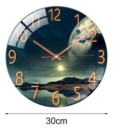 Kit Reloj Vintage Universo Retro El Paisaje De La Tierra