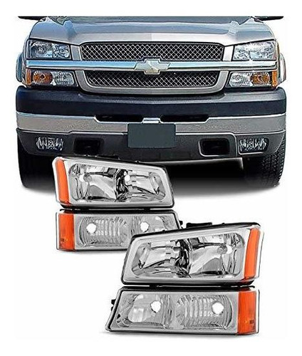 Reemplazo Para 2003-2006 Chevy Silverado Avalancha Oe Cromo 