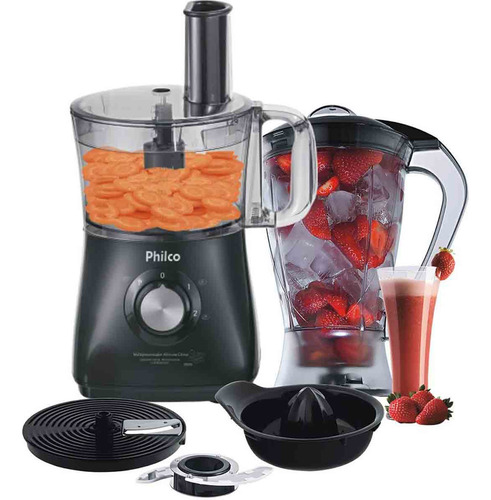 Multiprocessador Philco All In One Citrus 800w 220v Cor Preto Voltagem 220v