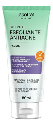 Sabonete Esfoliante Facial Antiacne 80ml Labotrat