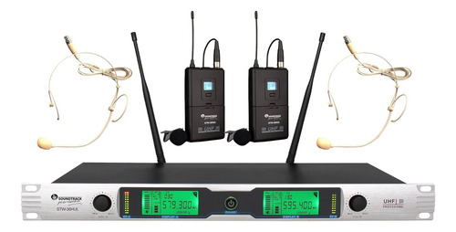Stw-36hul Micrófono Inalámbrico Uhf De Dos Canales