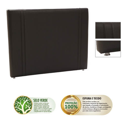 Imagen 2 de 3 de Cabecera Para Sommier Luxo Brown 1,90