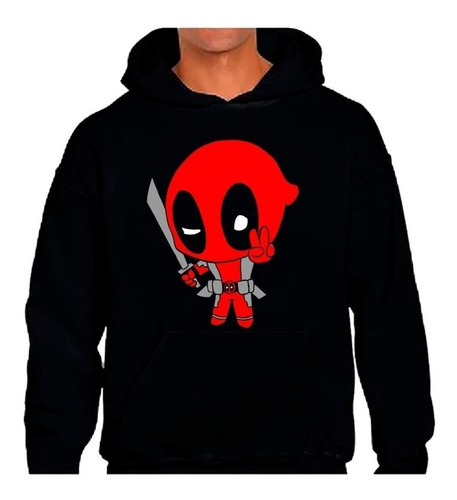 Poleron Estampado Con Diseño Dead Pool