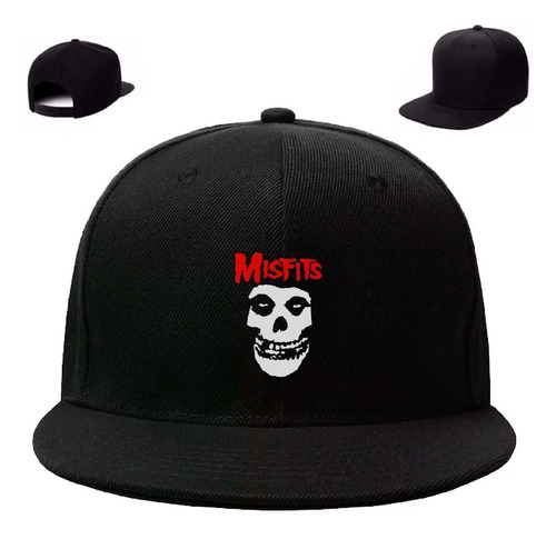 Gorra Plana Estampada Misfits Rock Metal Cool Phn