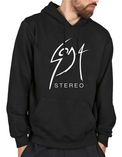 Imagen 2 de 4 de Buzo Hoodie Soda Stereo Algodón Cardado Premium Rock Música