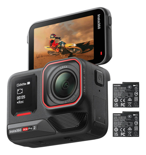 Câmera Insta360 Ace Pro 2 Action Bundle 8k 2 Baterias Com Nf