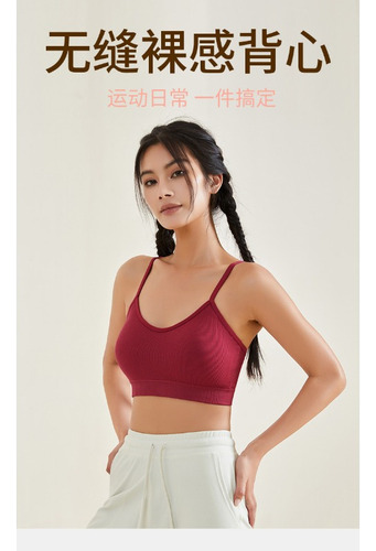 Top Deportivo Mujer Talla Grande Tirantes Espalda Abierta
