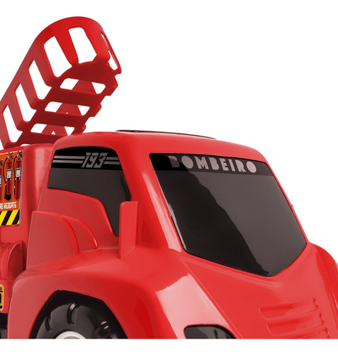 Divertido camión de bomberos de juguete con escalera | Samba Toys Color A