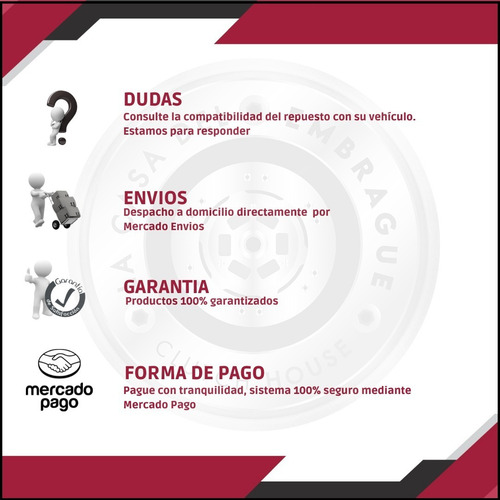 Imagen 4 de 5 de Kit Embrague Hyundai New H1 2.5 Diesel (6 Vel) Original 100%