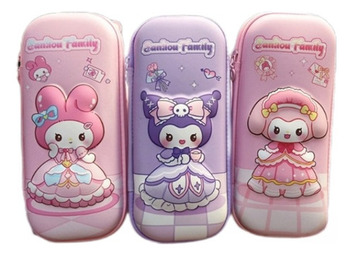 Kuromi Melody Sanrio Caja Organizadora De Gran Capacidad 