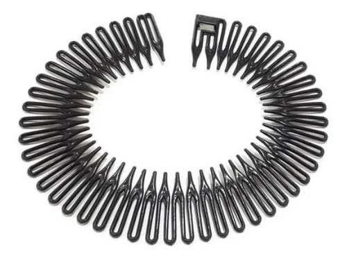 Tiara Bell Preto Acessório De Cabelo Pente Prendedor - 2 Un