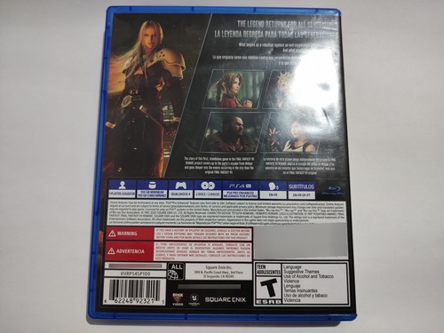 Final Fantasy Vii Remake Original Para Ps4 Físico (Usado)