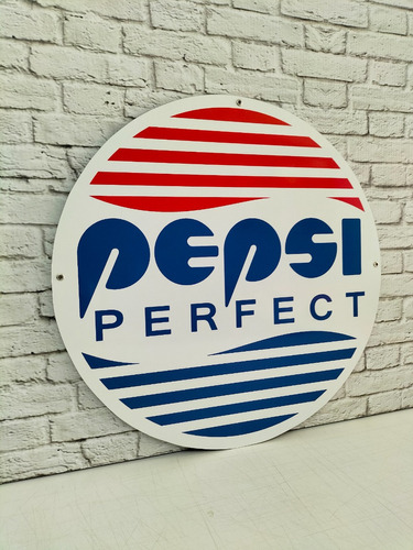 Vintage Pepsi Perfect Letrero De Metal Estilo Antiguo