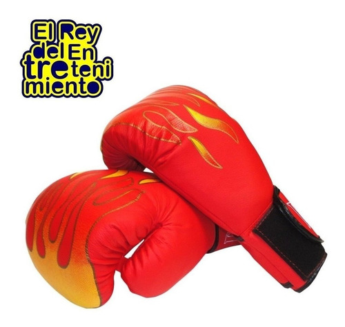 Imagen 3 de 4 de Guantes De Boxeo P/ Entrenamiento Bolsas Vendas N1 - El Rey
