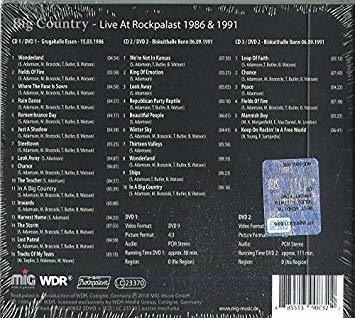 Big Country Live At Rockpalast 4 Cd + Dvd Boxed Set Box Set