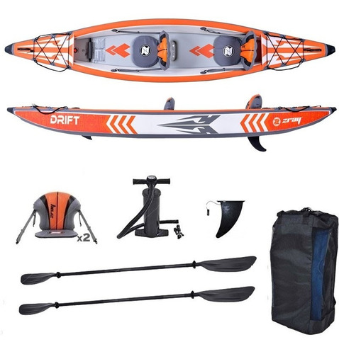 Kayak Rio Laguna Inflable  Zray Drift 2 Personas #37641 Full