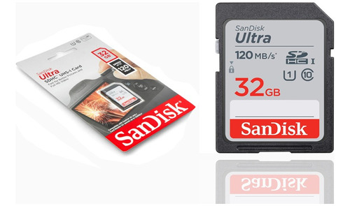 Sandisk Tarjeta De Memoria Ultra Sdhc Uhs-i  32 Gb  120 Mb/s