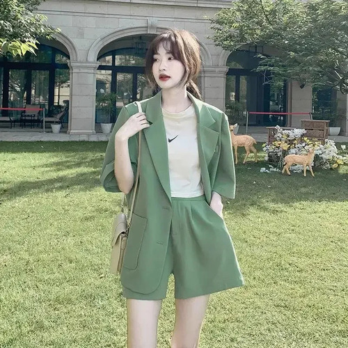 Traje Casual Para Mujer, Conjunto De Chaqueta Y Pantalones C