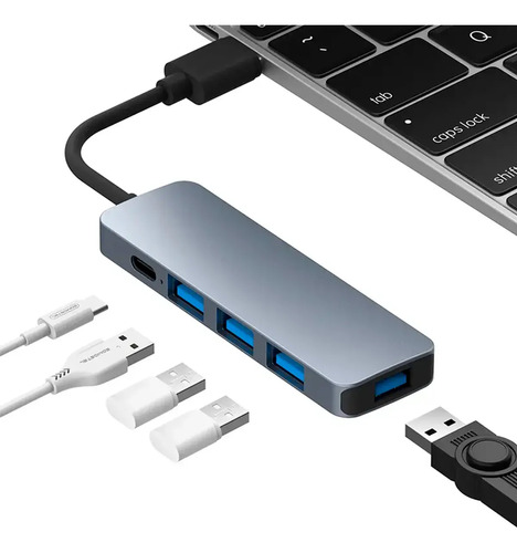 Hub Multipuertos Besmart Be-bz09 Usb A 4 Usb, Usb-c