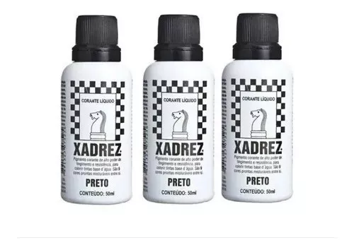 CORANTE LÍQQUIDO XADREZ 50ML - VÁRIAS CORES