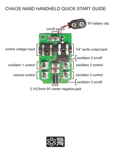 4093 Chaos Nand Handheld Diy Kit - Lofi Drone Oscillator