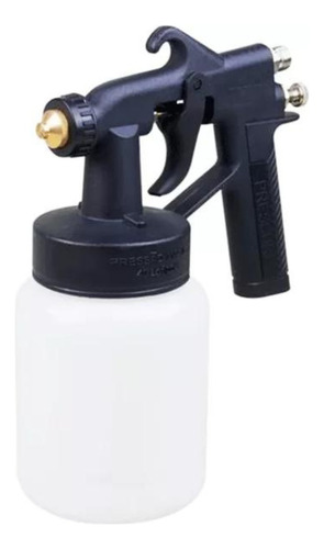 Pistola De Pintura Bico 1.3mm Com Copo De 500ml 2 Bicos Cor Preto Bivolt