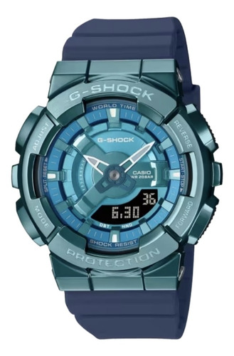 G Shock Gm S110b 8adr Original Mujer Acero Azul Sumergible