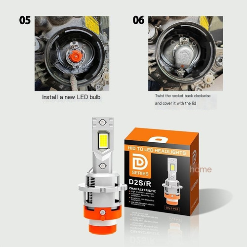 2pcs D2s/r Automotriz Luces Led 1:1 Blanco 35w 12v