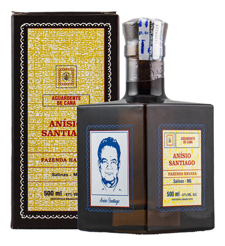 Cachaça Anísio Santiago Edição Especial 80 Anos 500ml Tamanho UNICA-U