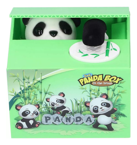 Alcancía Hucha Oso Panda Roba Dinero Ahorro Niños Monedas