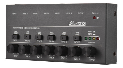 Mixer Ultra Bass Bar Stereo Para Mezcladores Salida Teclado