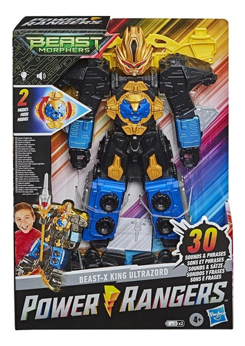 Figura Power Rangers Beast Morphers Con Luz Y Sonido