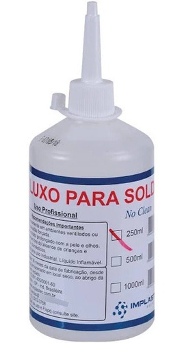Fluxo Para Solda No Clean 250ml Implastec